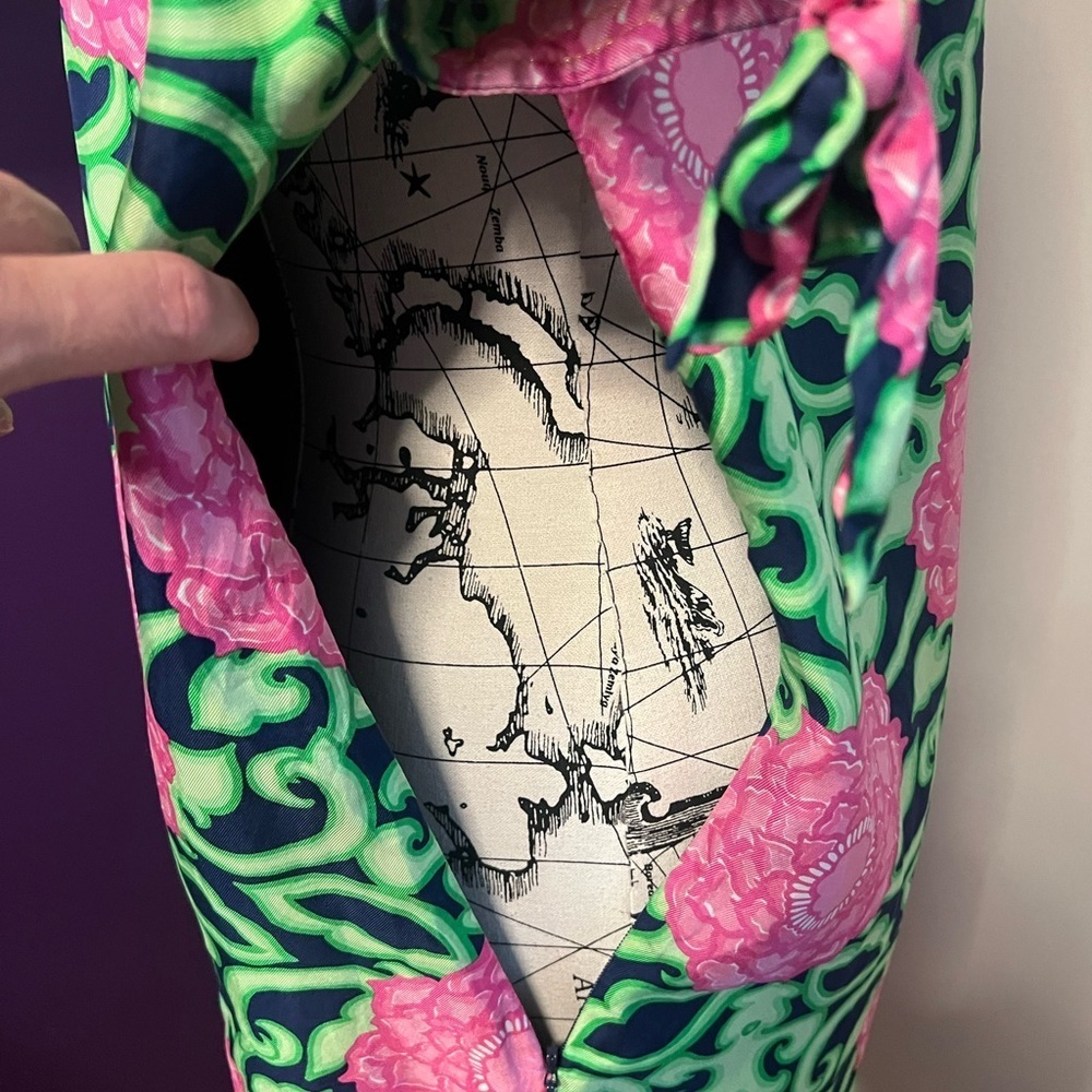 Lilly Pulitzer Short Sleeve Floral Print Dress - Picture 6 of 10